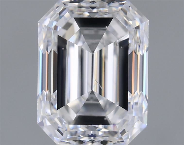 2.01ct Emerald D SI1 Natural Diamond