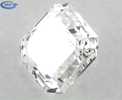 0.9ct Asscher G VVS2 Natural Diamond