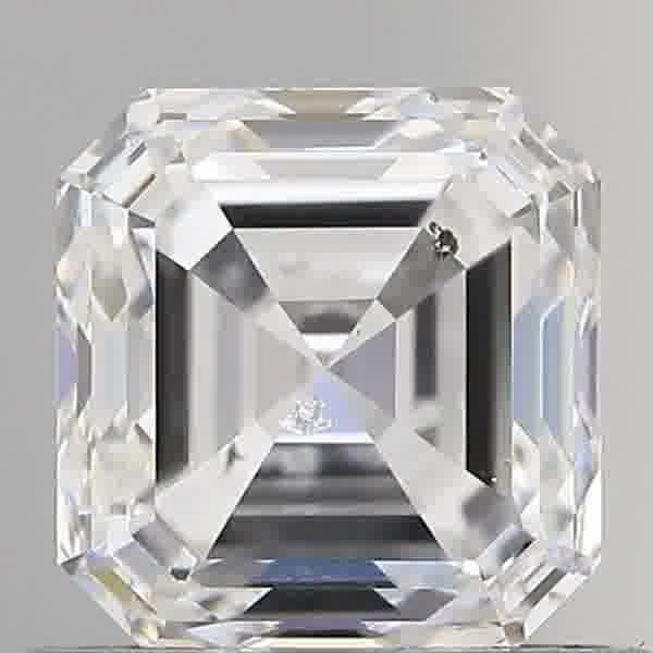 0.9ct Asscher D SI2 Natural Diamond