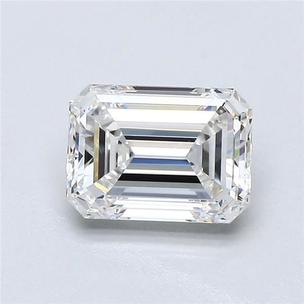 1.51ct Emerald F IF Natural Diamond