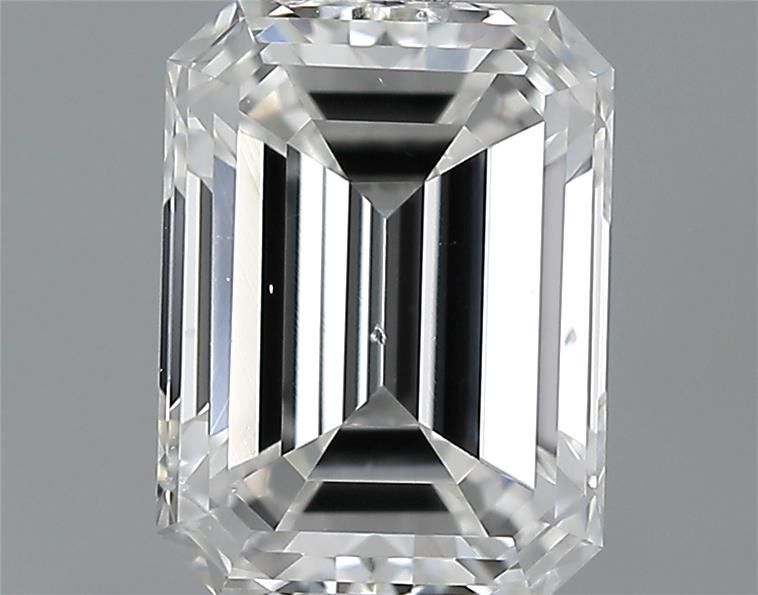 0.92ct Emerald F SI1 Natural Diamond