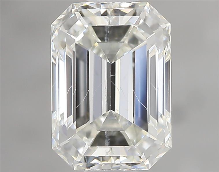 0.91ct Emerald I SI2 Natural Diamond