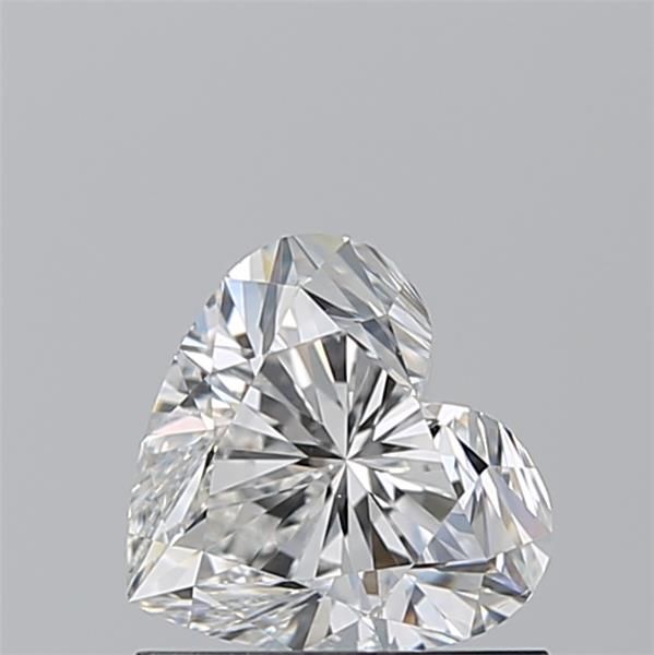0.91ct Heart F VS2 Natural Diamond