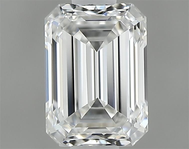 0.7ct Emerald F IF Natural Diamond