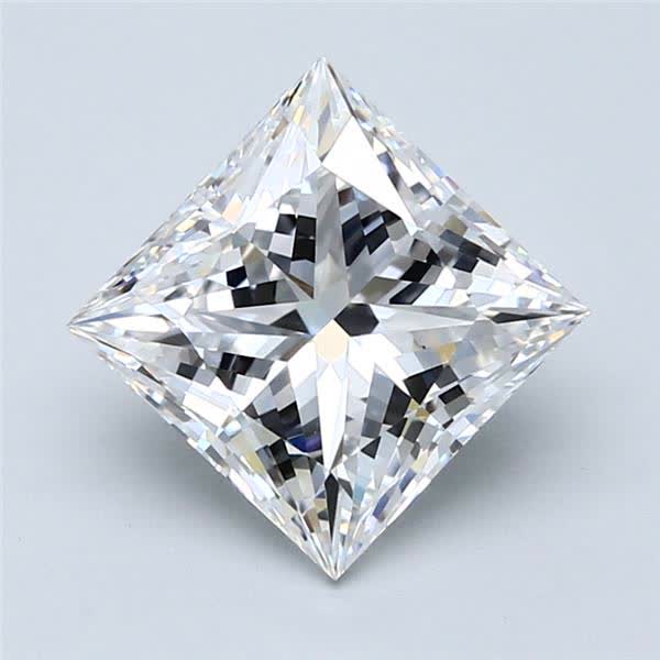 3.01ct Princess D VVS2 Natural Diamond