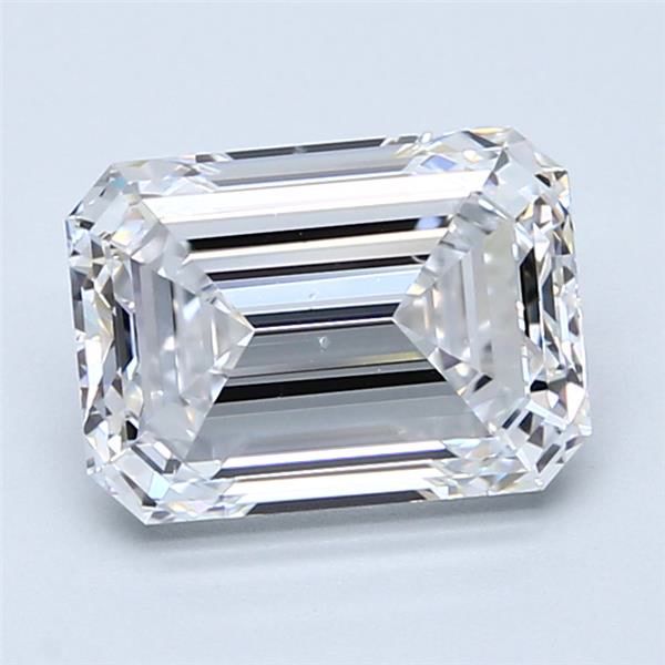 2.7ct Emerald D SI1 Natural Diamond