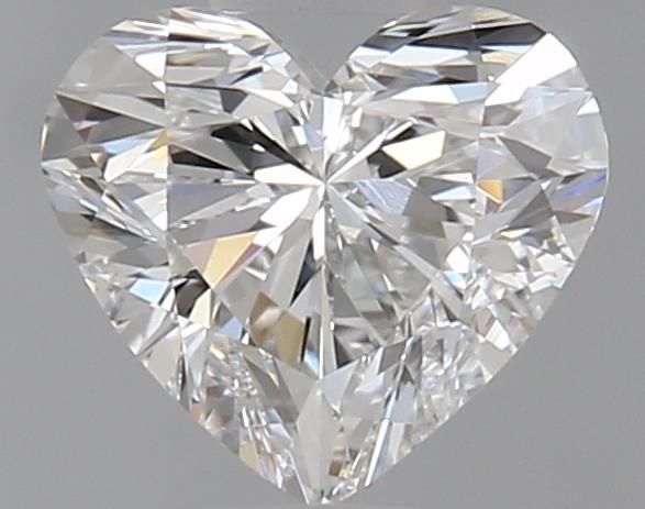 0.9ct Heart F VVS2 Natural Diamond