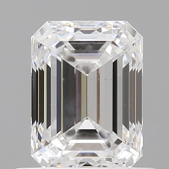 0.71ct Emerald D SI1 Natural Diamond