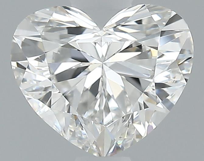 0.9ct Heart F VVS2 Natural Diamond