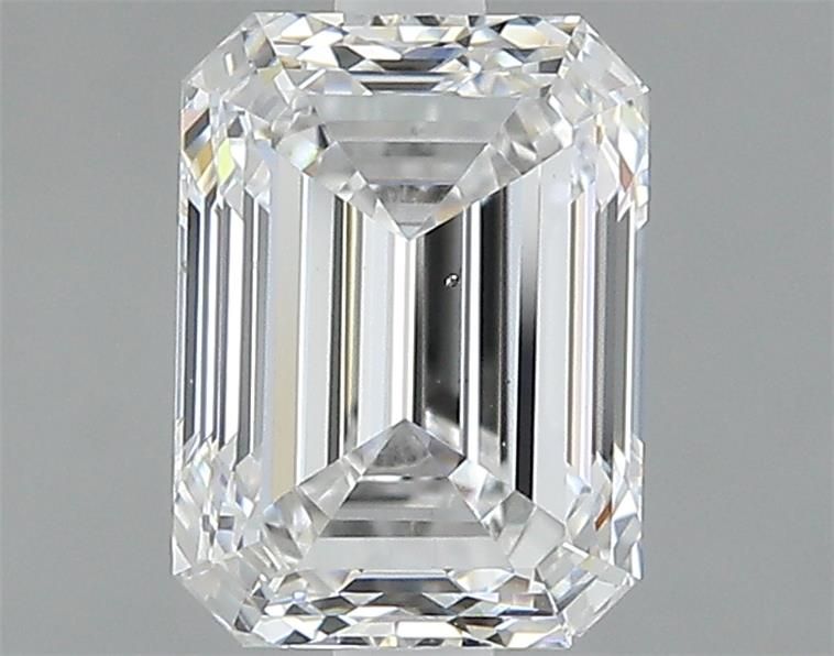1.7ct Emerald D SI1 Natural Diamond