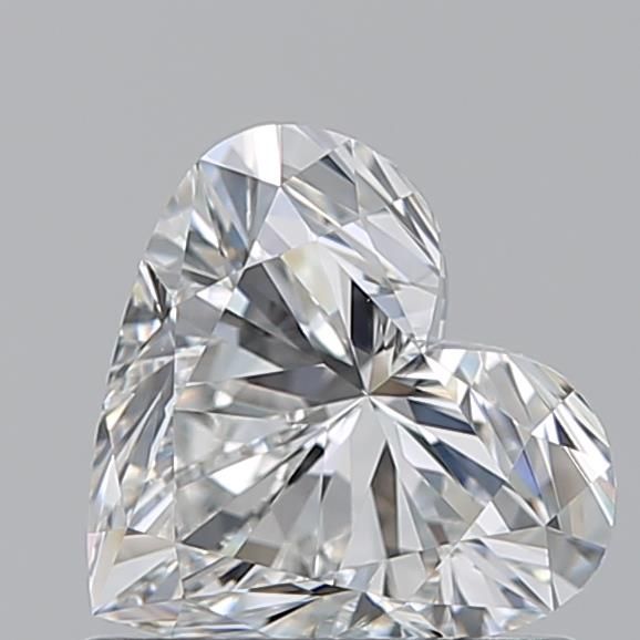 0.91ct Heart F VVS2 Natural Diamond