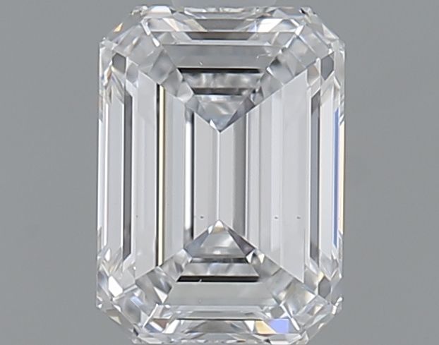 0.9ct Emerald D SI1 Natural Diamond