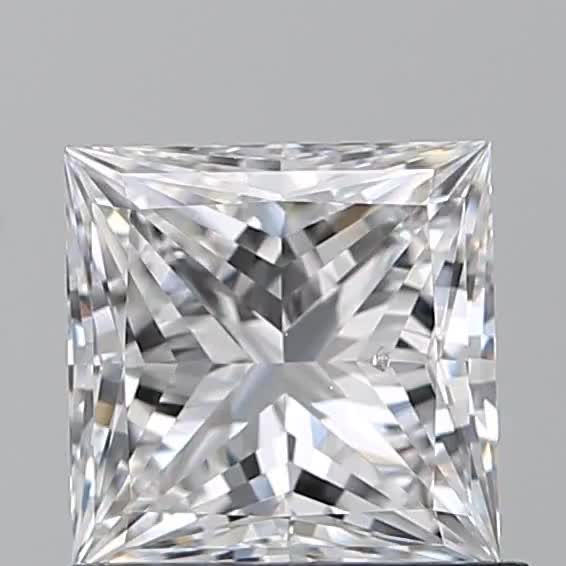 0.92ct Princess D SI1 Natural Diamond