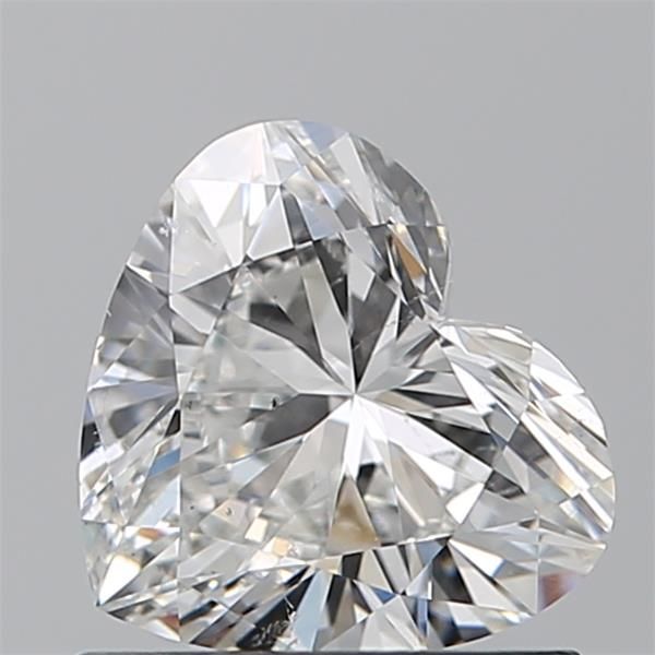 0.9ct Heart F SI1 Natural Diamond