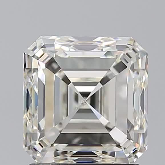 2.01ct Asscher J SI1 Natural Diamond