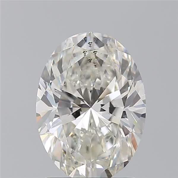 2.2ct Oval I SI2 Natural Diamond
