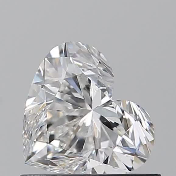 0.71ct Heart F SI1 Natural Diamond