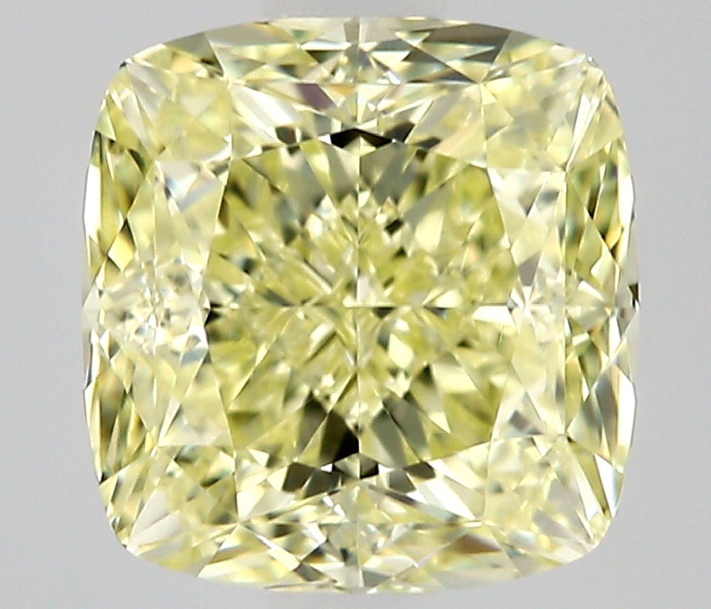 1.52ct Fancy Natural-even Yellow Cushion Modified Natural Diamond