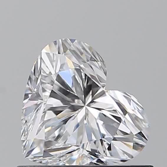0.7ct Heart D IF Natural Diamond