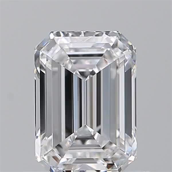 0.91ct Emerald D VVS1 Natural Diamond