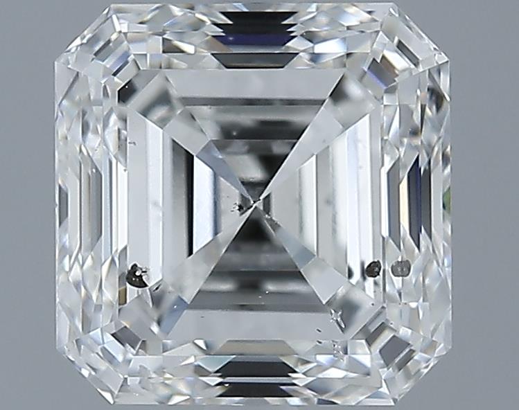 3.01ct Asscher F SI2 Natural Diamond