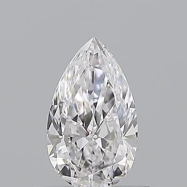 0.5ct Pear D VVS2 Natural Diamond
