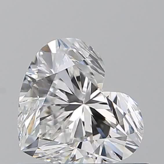 0.72ct Heart F IF Natural Diamond