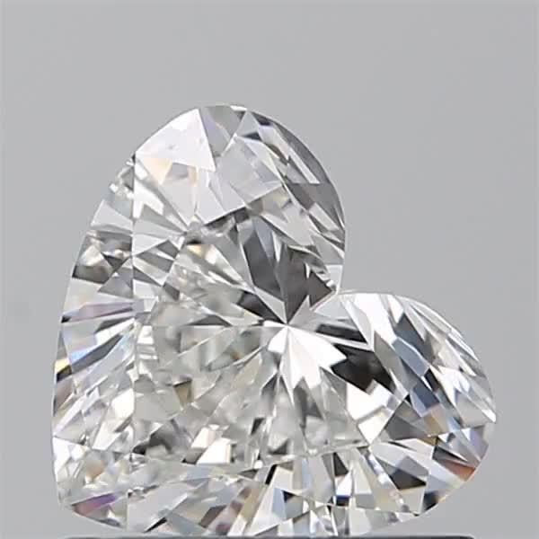 0.84ct Heart G VS2 Natural Diamond