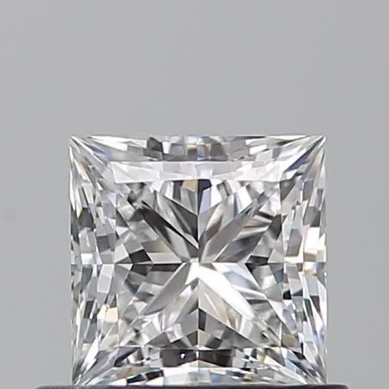 0.71ct Princess F VVS1 Natural Diamond