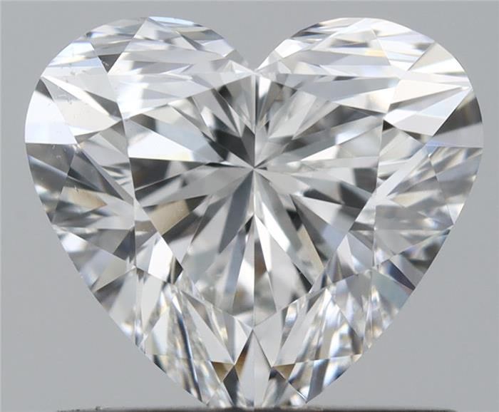 0.74ct Heart F VS2 Natural Diamond