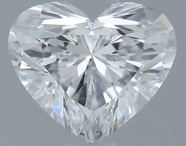 0.7ct Heart F IF Natural Diamond