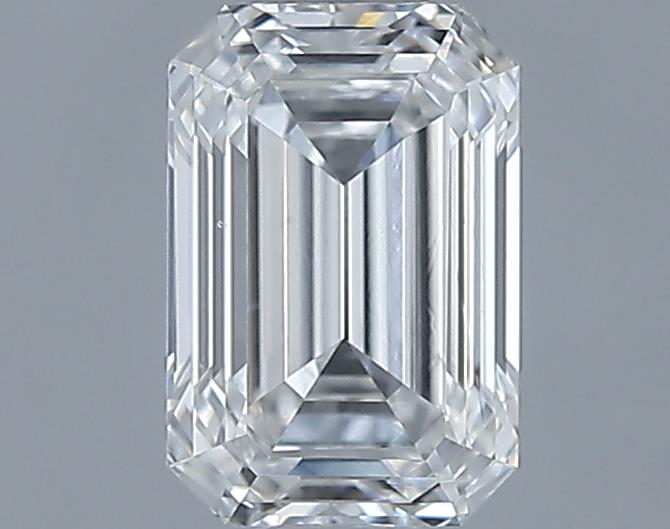 0.7ct Emerald F SI1 Natural Diamond