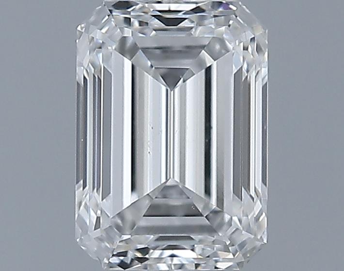 0.7ct Emerald F SI1 Natural Diamond