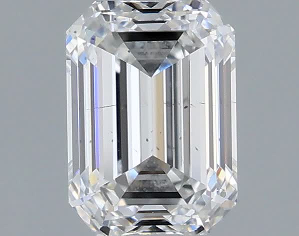 0.7ct Emerald F SI1 Natural Diamond