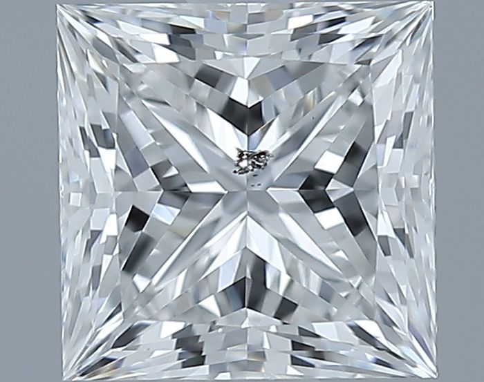 0.81ct Princess F SI2 Natural Diamond