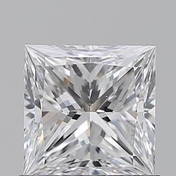 0.9ct Princess D SI1 Natural Diamond