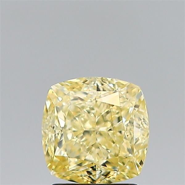 2.09ct Fancy Yellow Cushion Natural Diamond