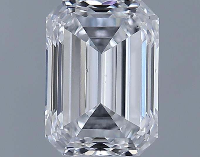 0.72ct Emerald D SI1 Natural Diamond