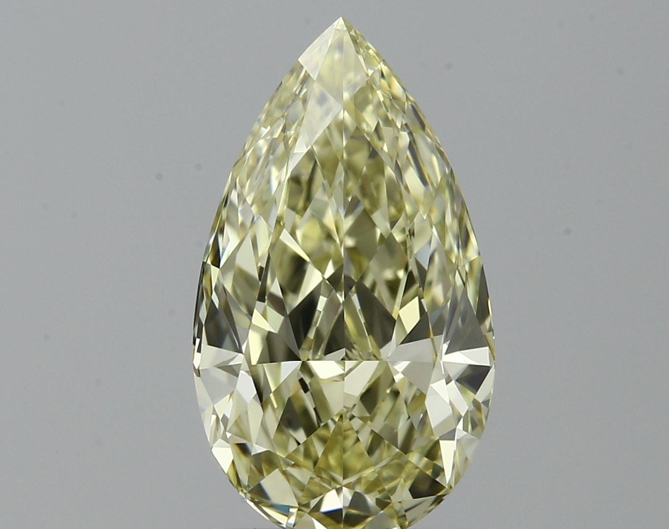 1.11ct Fancy Brownish-greenish Yellow Pear Natural Diamond