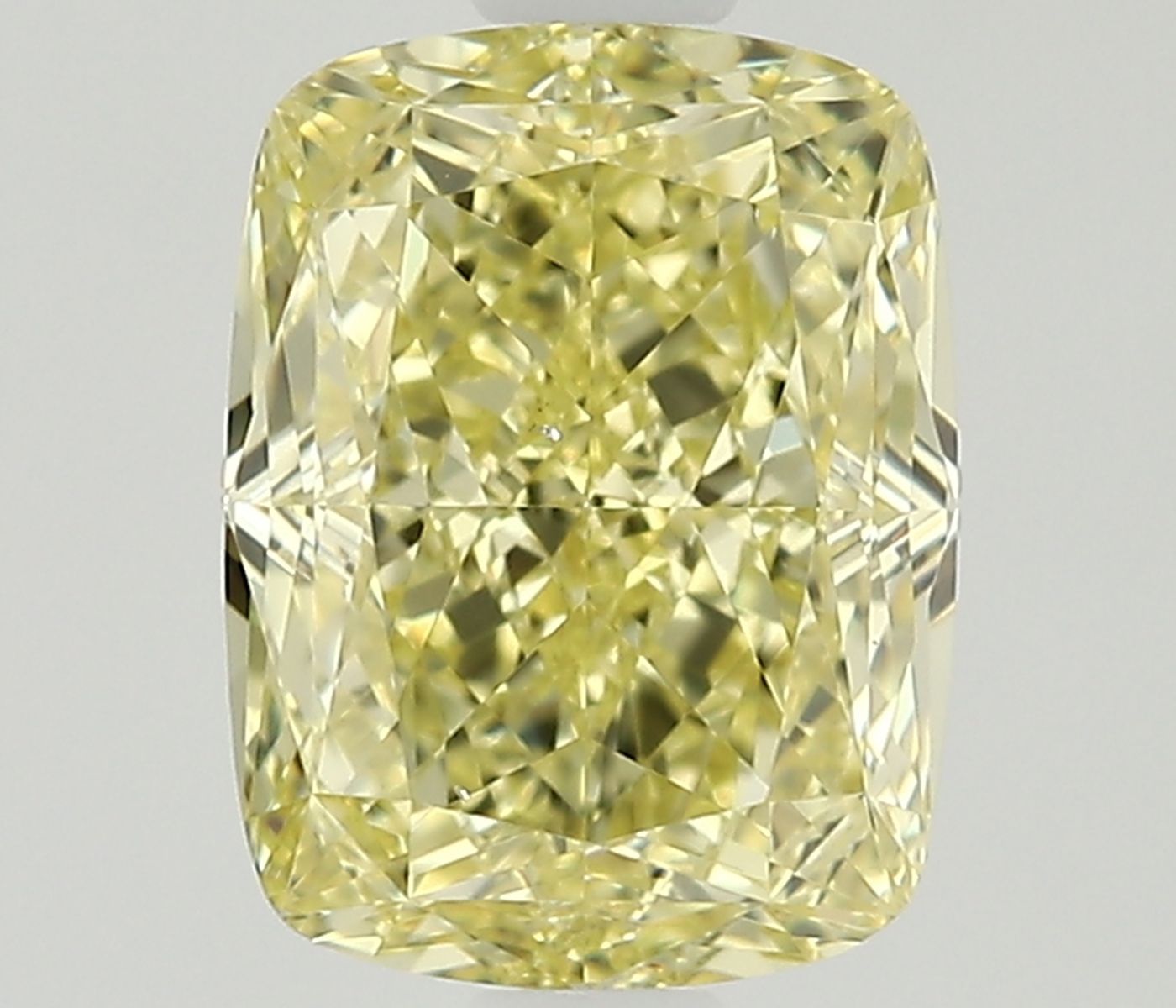 1.25ct Fancy Natural-even Yellow Cushion Modified Natural Diamond