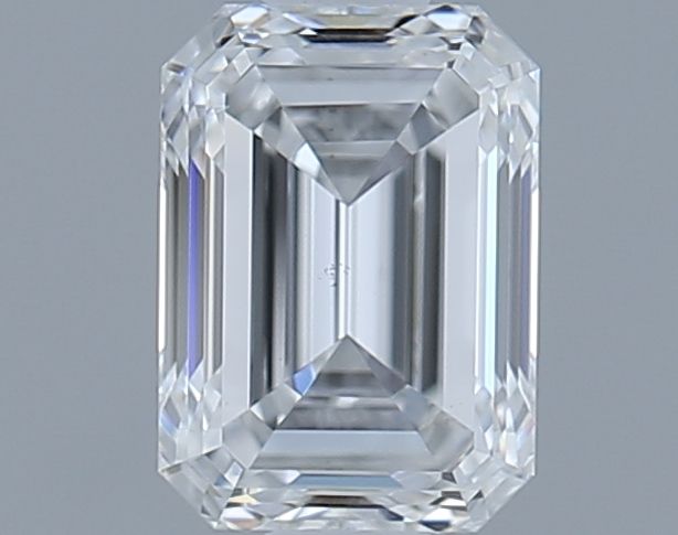 0.9ct Emerald F SI1 Natural Diamond