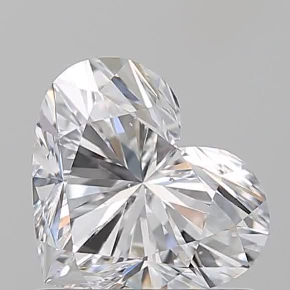 0.91ct Heart D SI1 Natural Diamond