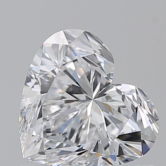 0.91ct Heart D VS2 Natural Diamond
