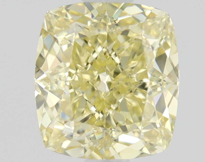 0.61ct Fancy Yellow Cushion Natural Diamond