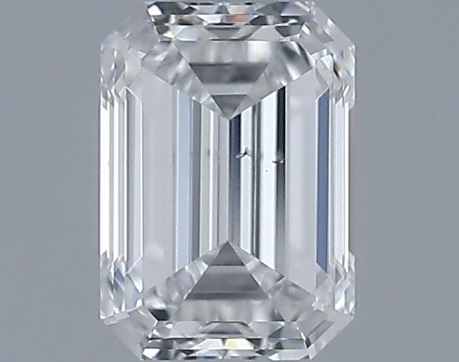 0.71ct Emerald F SI1 Natural Diamond