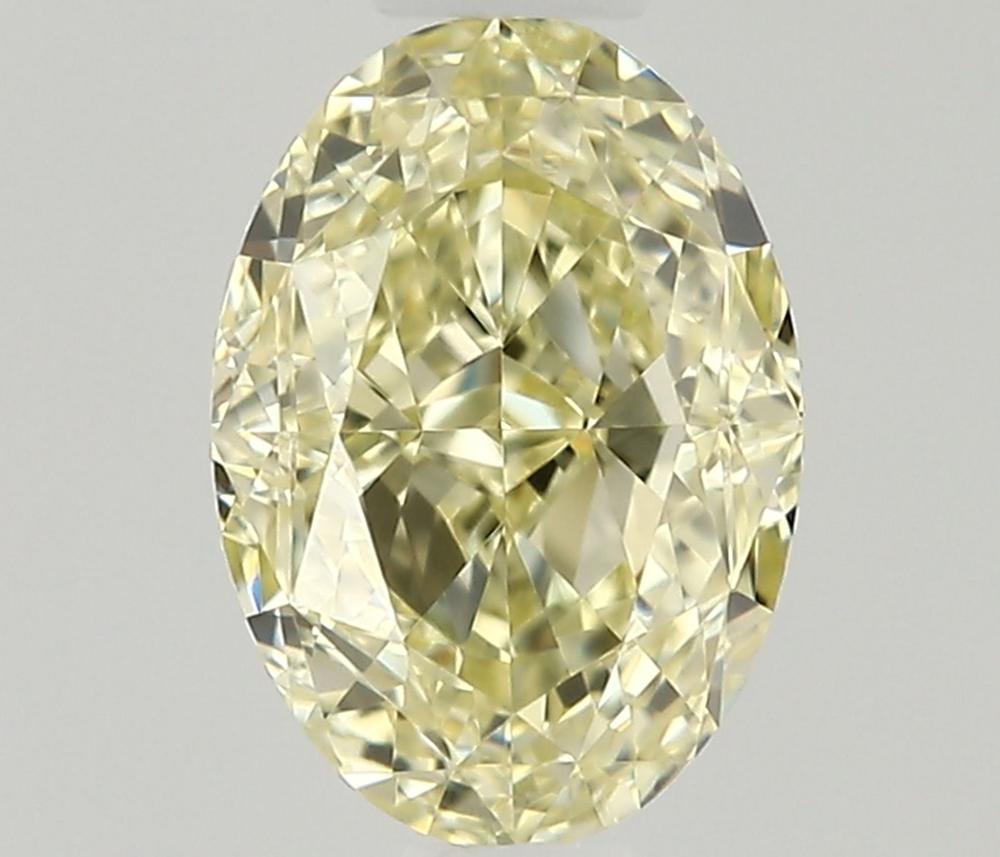 0.51ct Fancy Natural-even Yellow Oval Natural Diamond