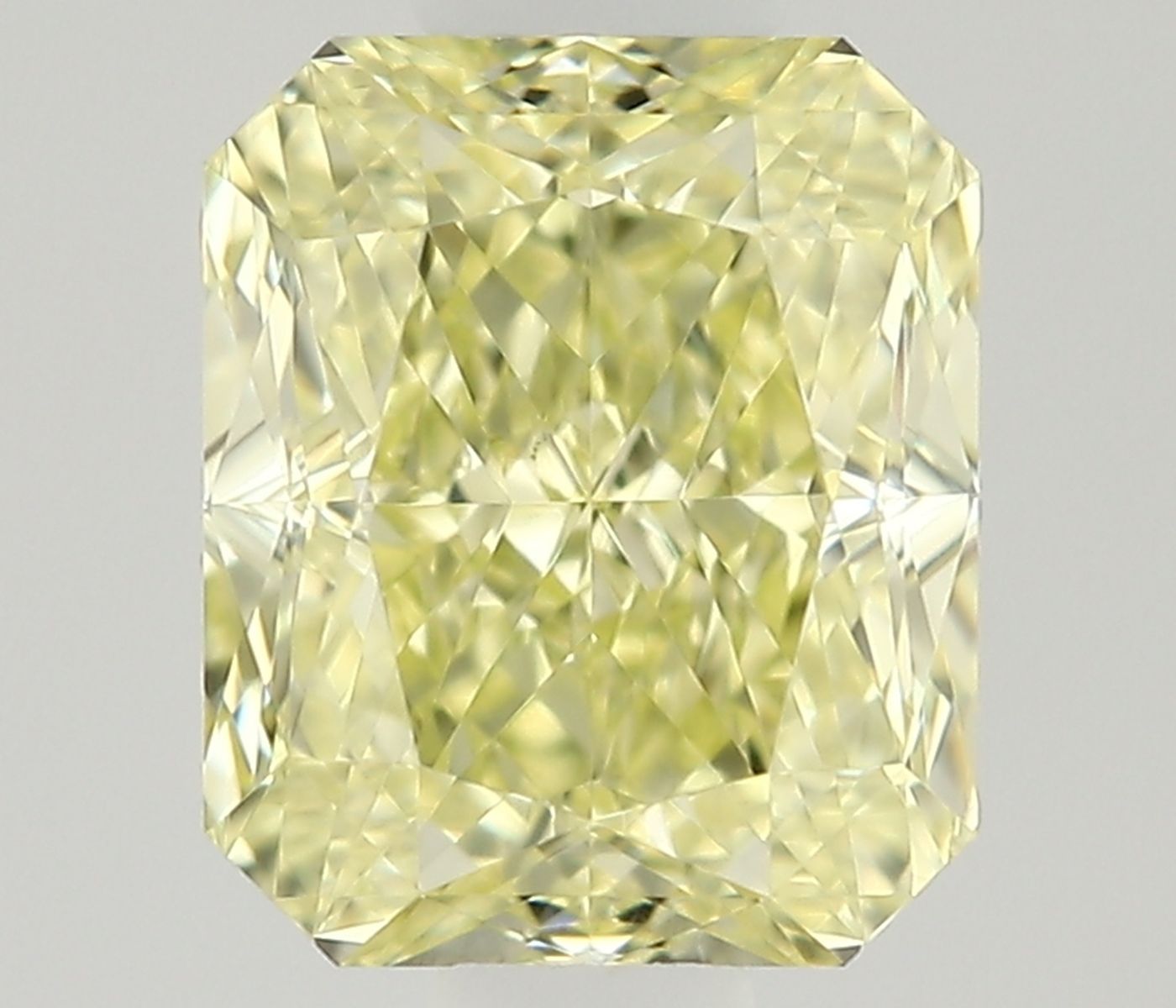0.5ct Fancy Natural-even Yellow Radiant Natural Diamond