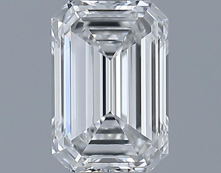 0.71ct Emerald F IF Natural Diamond