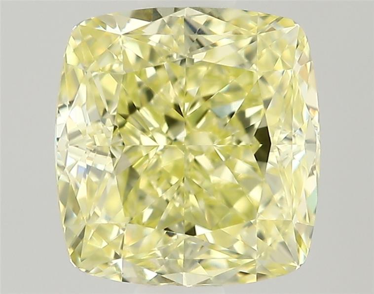 0.7ct Fancy Natural-even Yellow Cushion Modified Natural Diamond