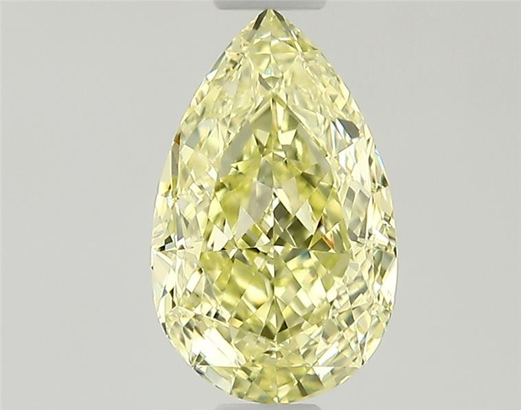 0.6ct Fancy Natural-even Yellow Pear Natural Diamond